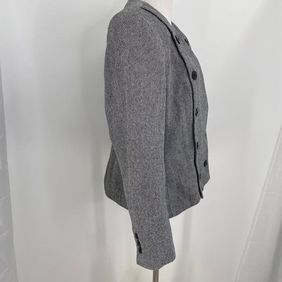 Sasson Vintage 80's Double Breasted Tweed Blazer Size 12 - Picture 6 of 9